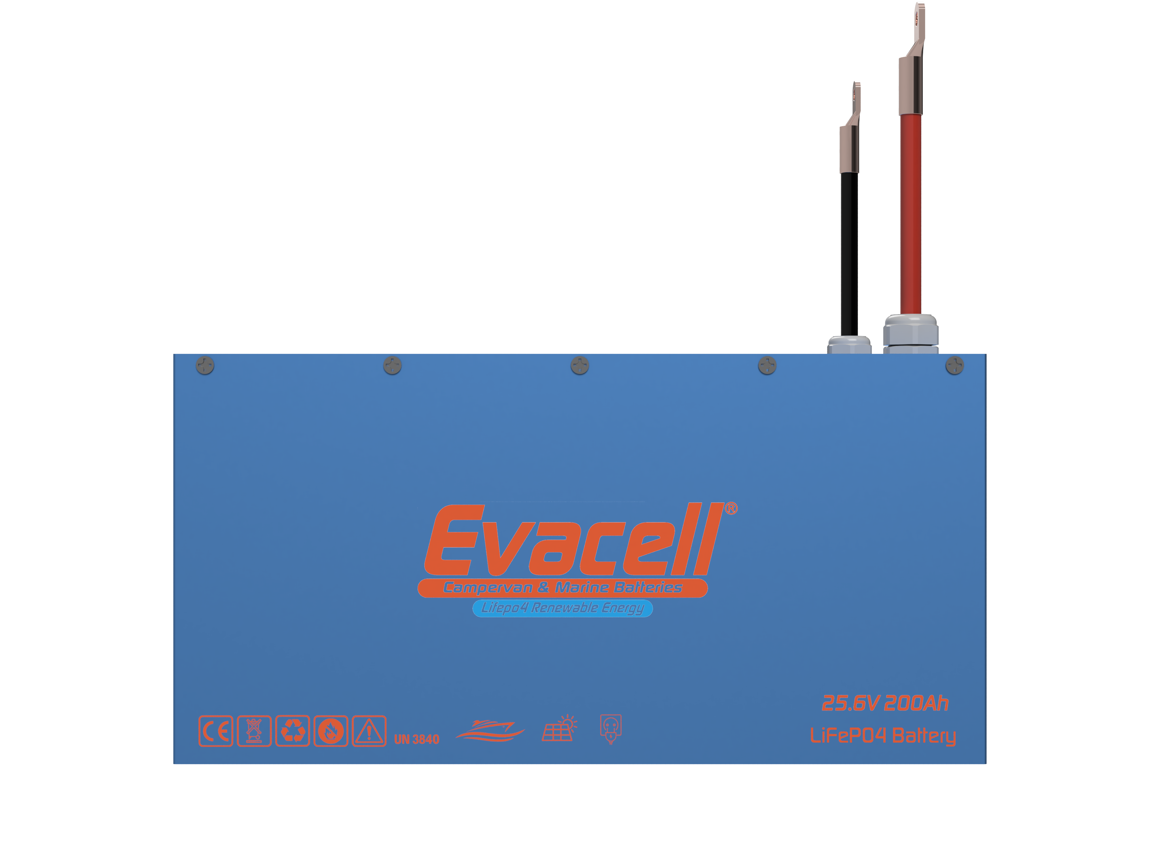 Evacell 25.6v (24VOLT) 200ah Amper Lifepo4 Lityum Demir Fosfat Akü Bluetooth Marin Karavan Akü