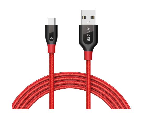 Anker kablo USB -Type C 90 cm Kirmizi